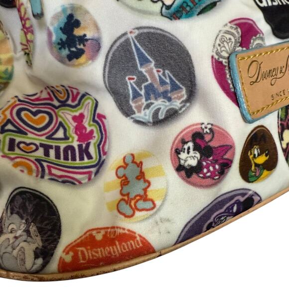 Dooney & Bourke Disney Buttons Drawstring Backpack Purse Mickey Minnie - Picture 6 of 14